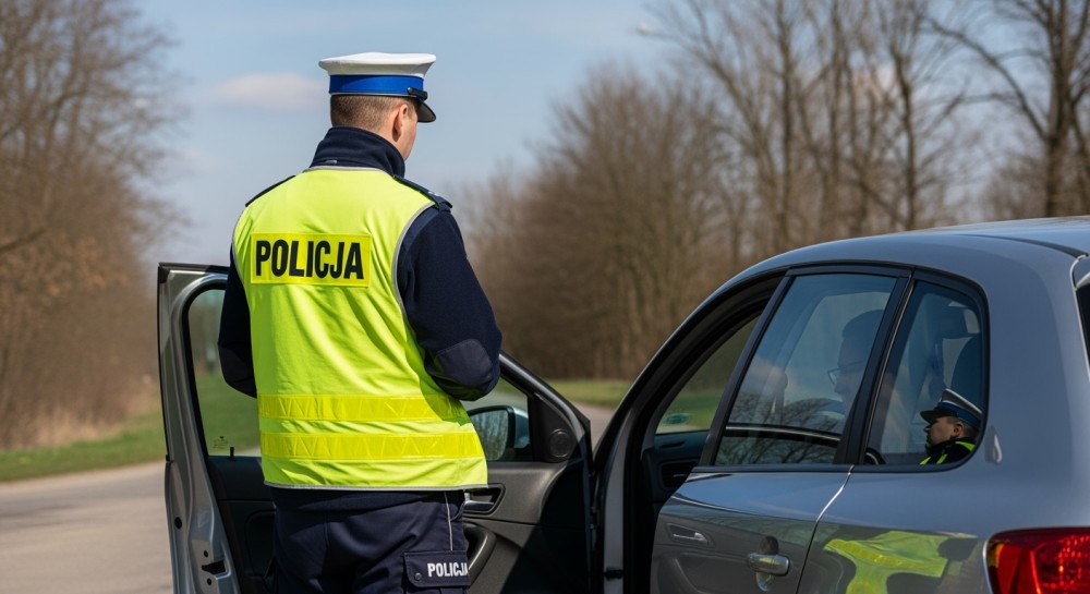 Nielegalny kierowca w opałach: Mandat i proces w drodze!