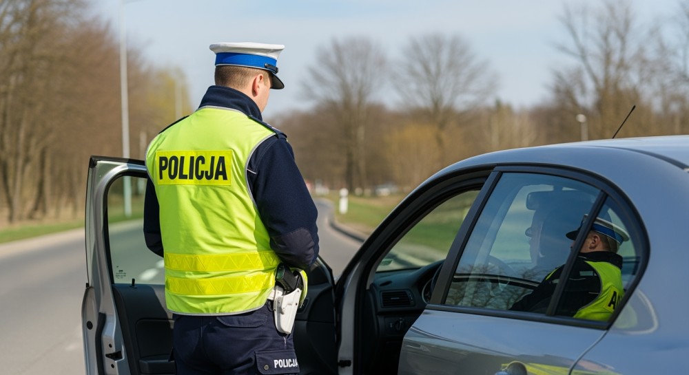 Zatrzymany za kółkiem: poszukiwany przestępca wpadł w ręce policji