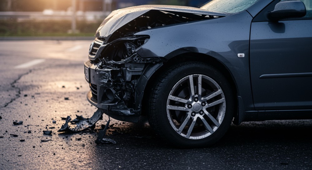 Poważny wypadek ciężarówek w Kamionce: zagrożenie na drodze!
