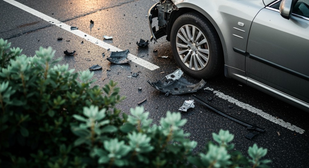Ciągnik w zderzeniu z Hyundaiem: blisko tragedii na drodze